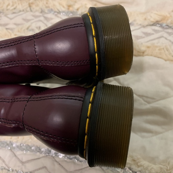 Purple Leather Doc Marten Boots Women’s Size 6 - Picture 10 of 12